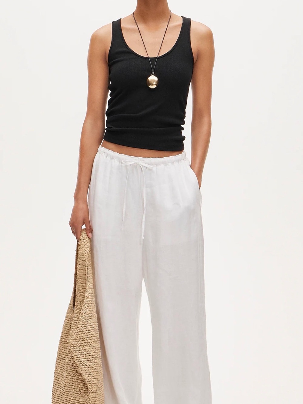 JCREW SOLEIL PANT IN LINEN